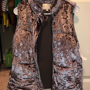 Velvet vest
